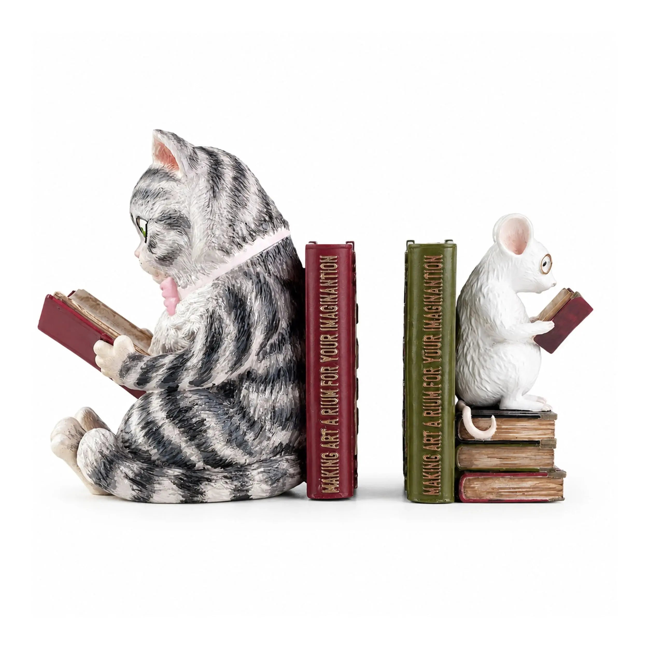 Reading Buddies : Cat & Mouse Bookend